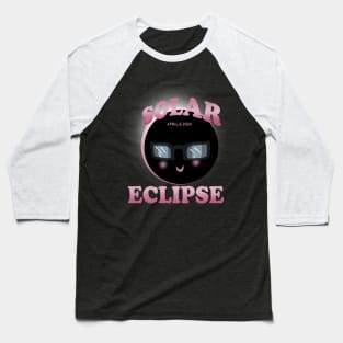 Total solar eclipse Sunglasses Cartoon funny Baseball T-Shirt